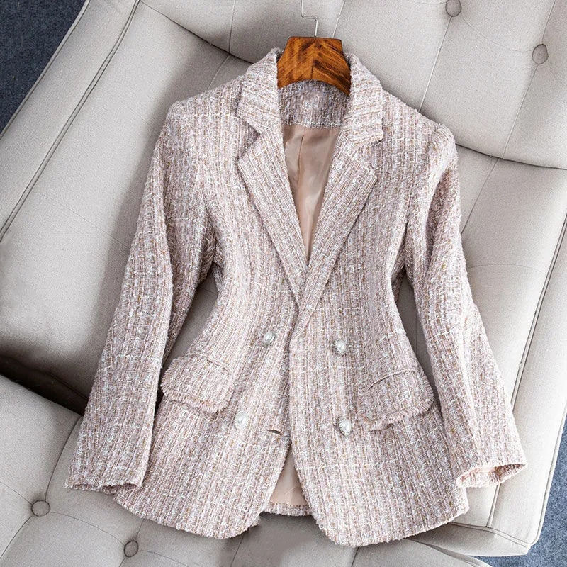 Blazer da donna Nataly: elegante e moderno blazer in tweed per uno stile versatile e chic