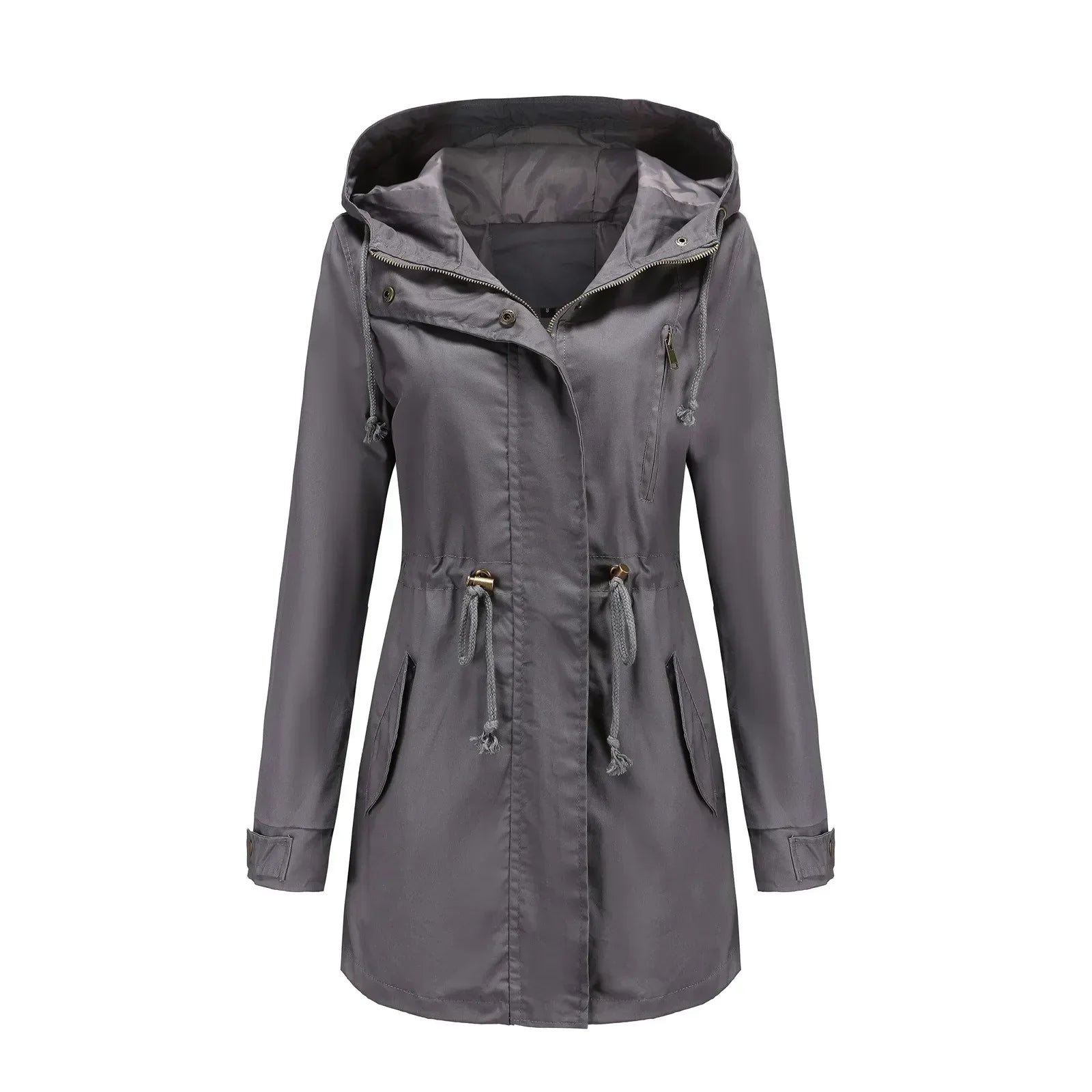 Stella Long Parka Women – Integrated Hood, Warm Insulation & Zipper Closure