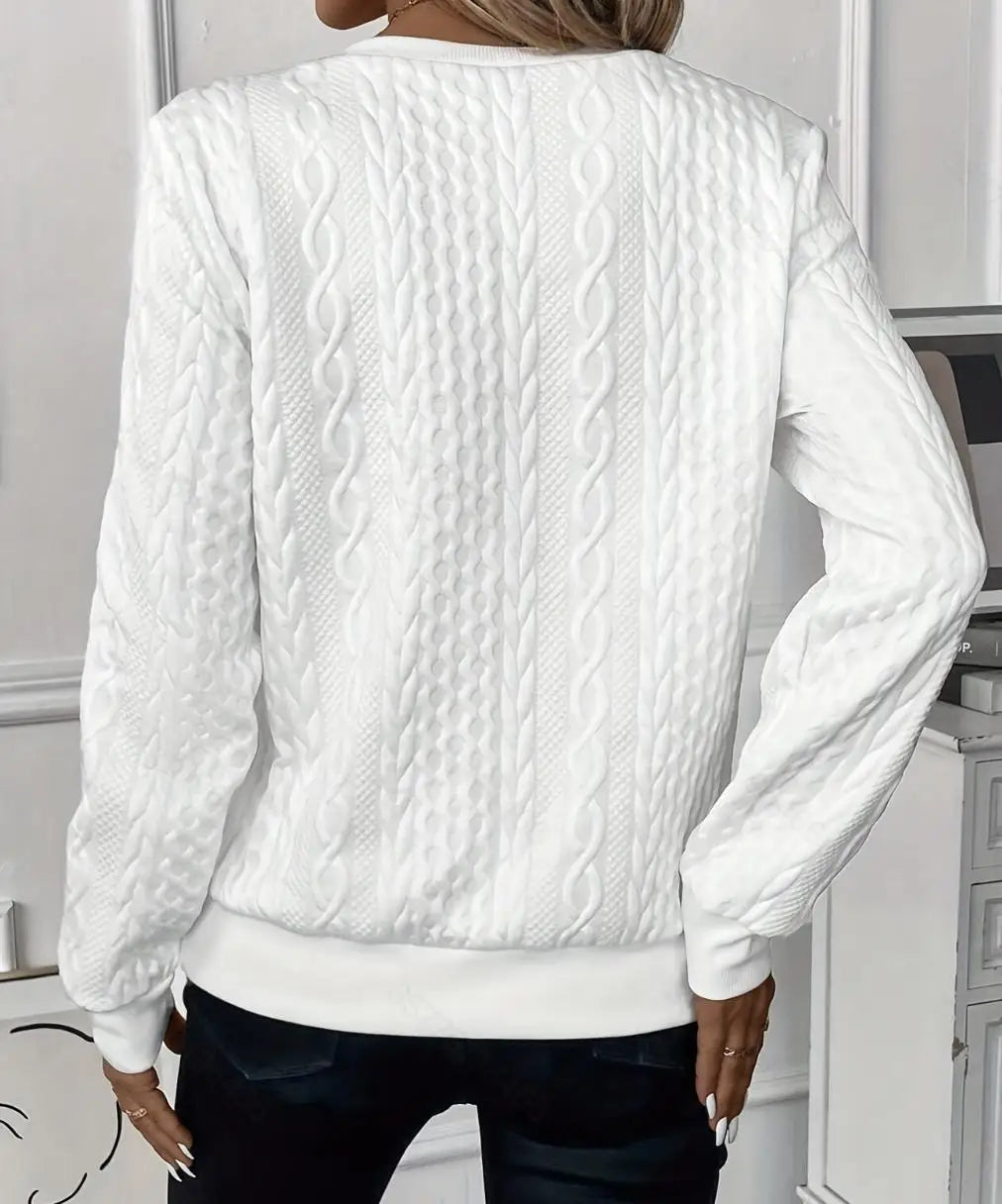 Margaux Dámská Zimní Mikina – Pohodlný Pletený Zipový Svetr s Elegantním Designem