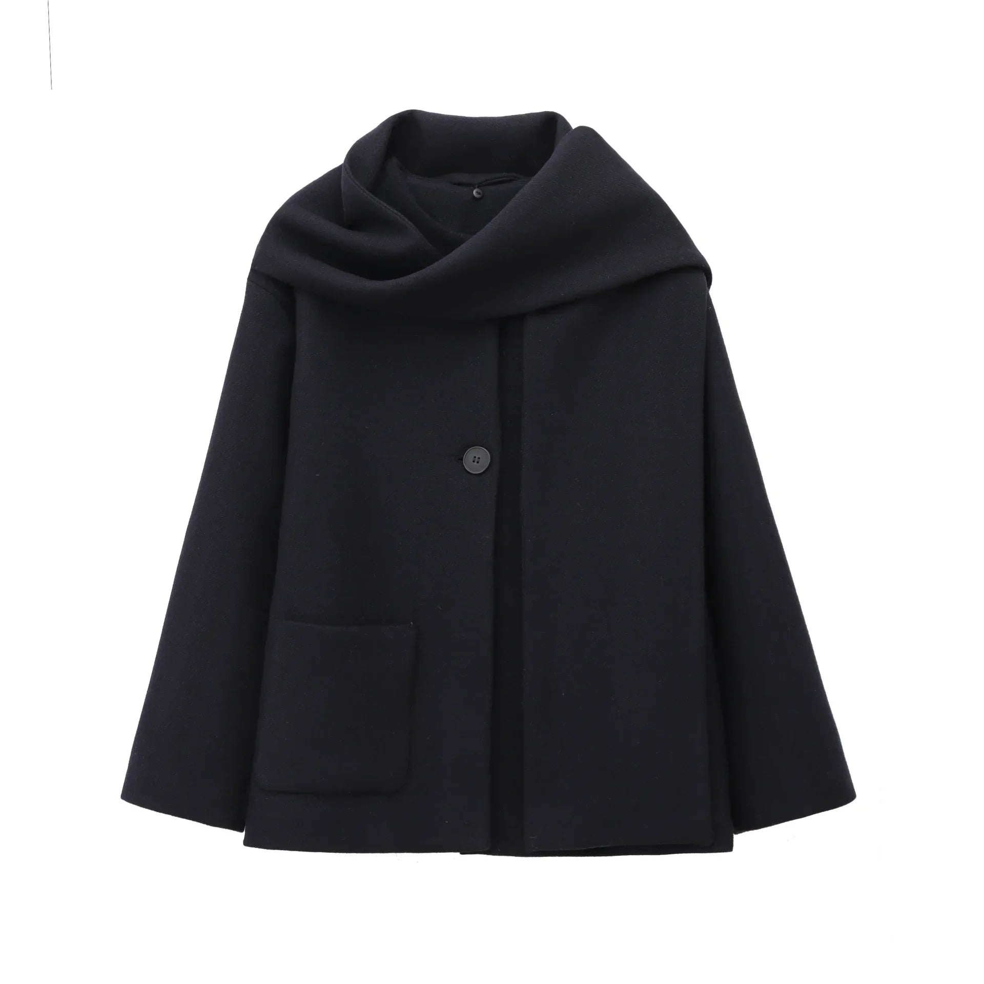 Maisie Cappotto Donna Collo Avvolgente – Taglio Dritto Elegante & Calore Invernale