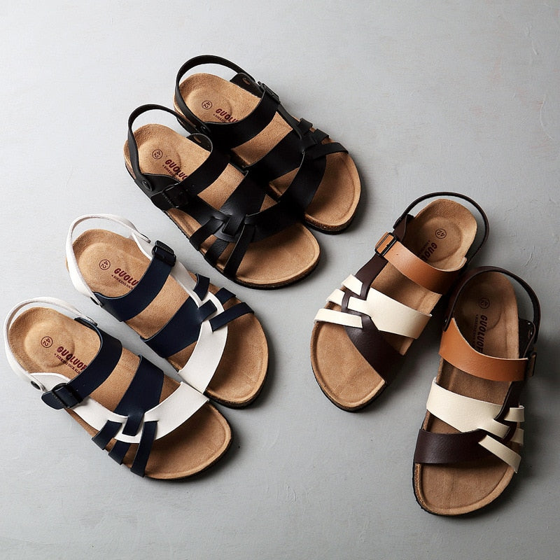 Kim Women's Sandals - Sandali in pelle con suo comodo design senza tempo per ogni giorno