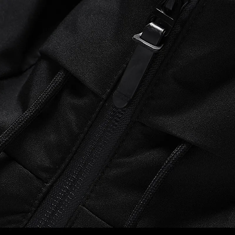 Chaqueta de invierno Allan para hombre: cálida, gruesa, con capucha y cremallera práctica.