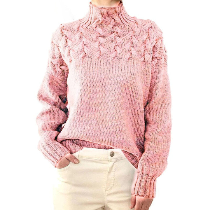 Mikayla Pull Femme – Pull à Col Roulé en Maille Chaud & Élégant pour l’Hiver