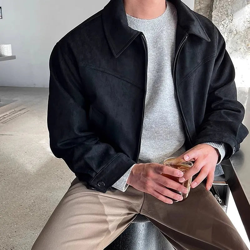 Eric Manteau Homme – Manteau en Cuir Élégant & Moderne pour un Style Intemporel