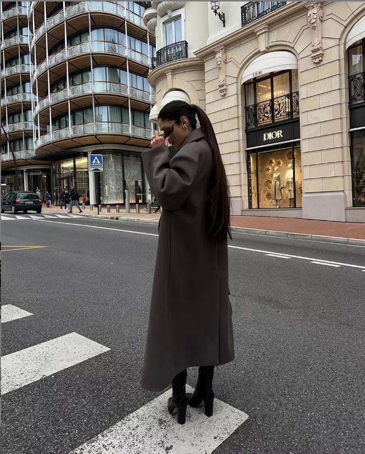 Noëlle Manteau Femme – Manteau Printanier Oversize Léger avec Coupe Élégante & Intemporelle