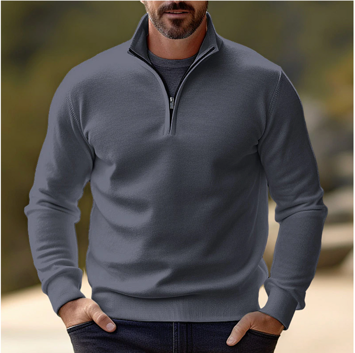 Shawn Pull Homme – Pull Demi-Zip Élégant & Confortable au Style Moderne Polyvalent
