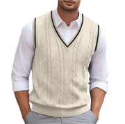 Kyson Men's Sweater – Sleeveless V-Neck Sweater Elegant & Comfortable Modern Style