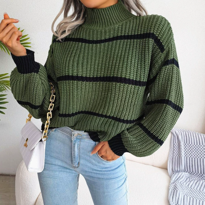 Ariyah Women's Sweater – Chic & Comfortable Soft Knit Turtleneck Sweater for Winter