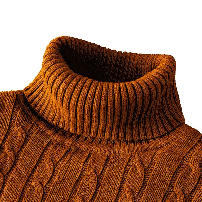 Klaus Pull Col Roulé Homme – Tricot Exclusif Élégant & Confortable en Maille Haut de Gamme