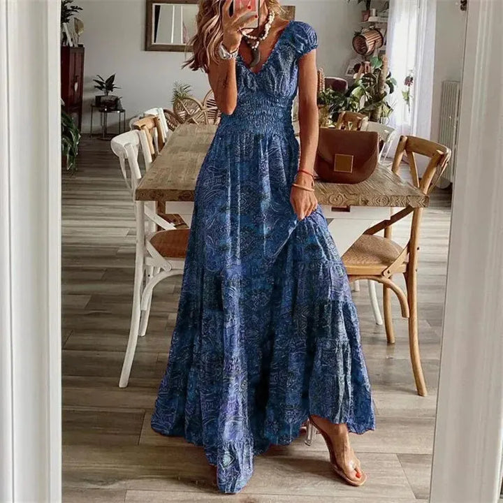 Faith Robe Maxi Bohème Femme – Légère, Coupe Fluide et Look Casual Chic