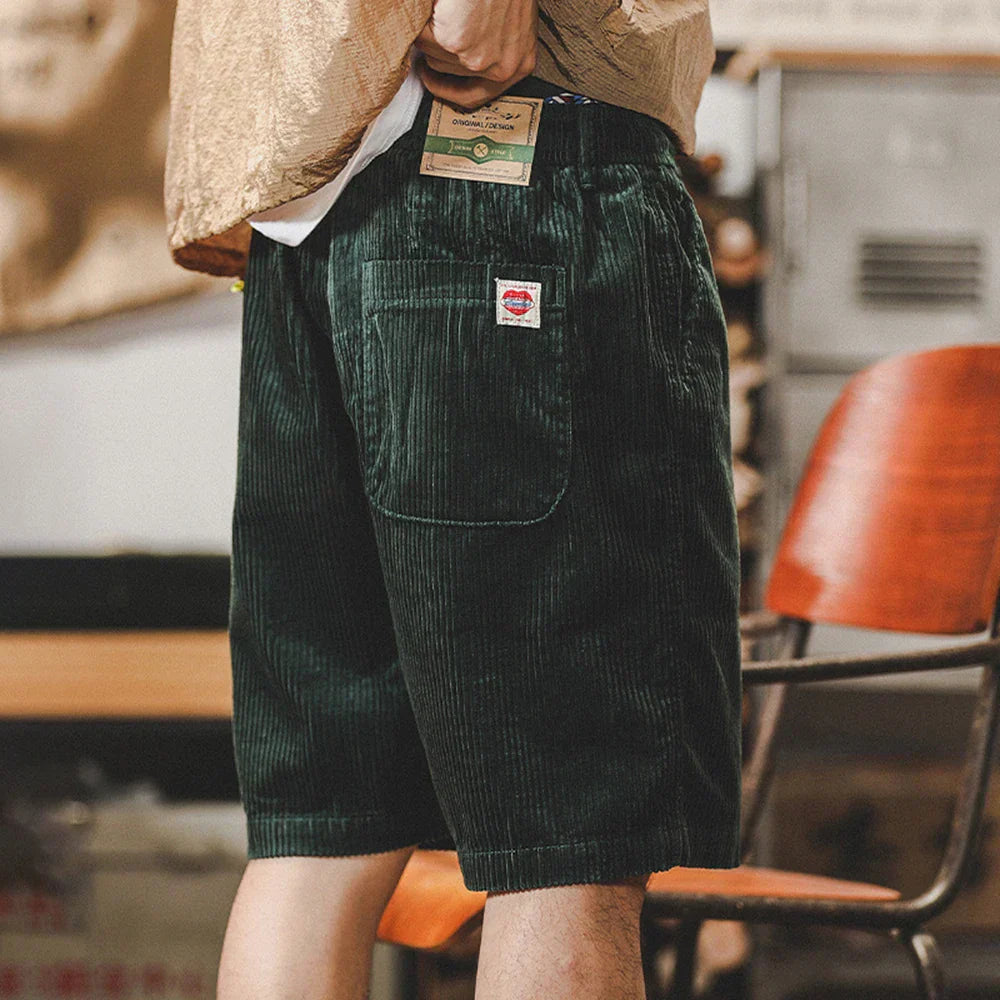 Keith Shorts de terciopelo para hombres: pantalones cortos de verano ajustables en algodón suave con corte cómodo