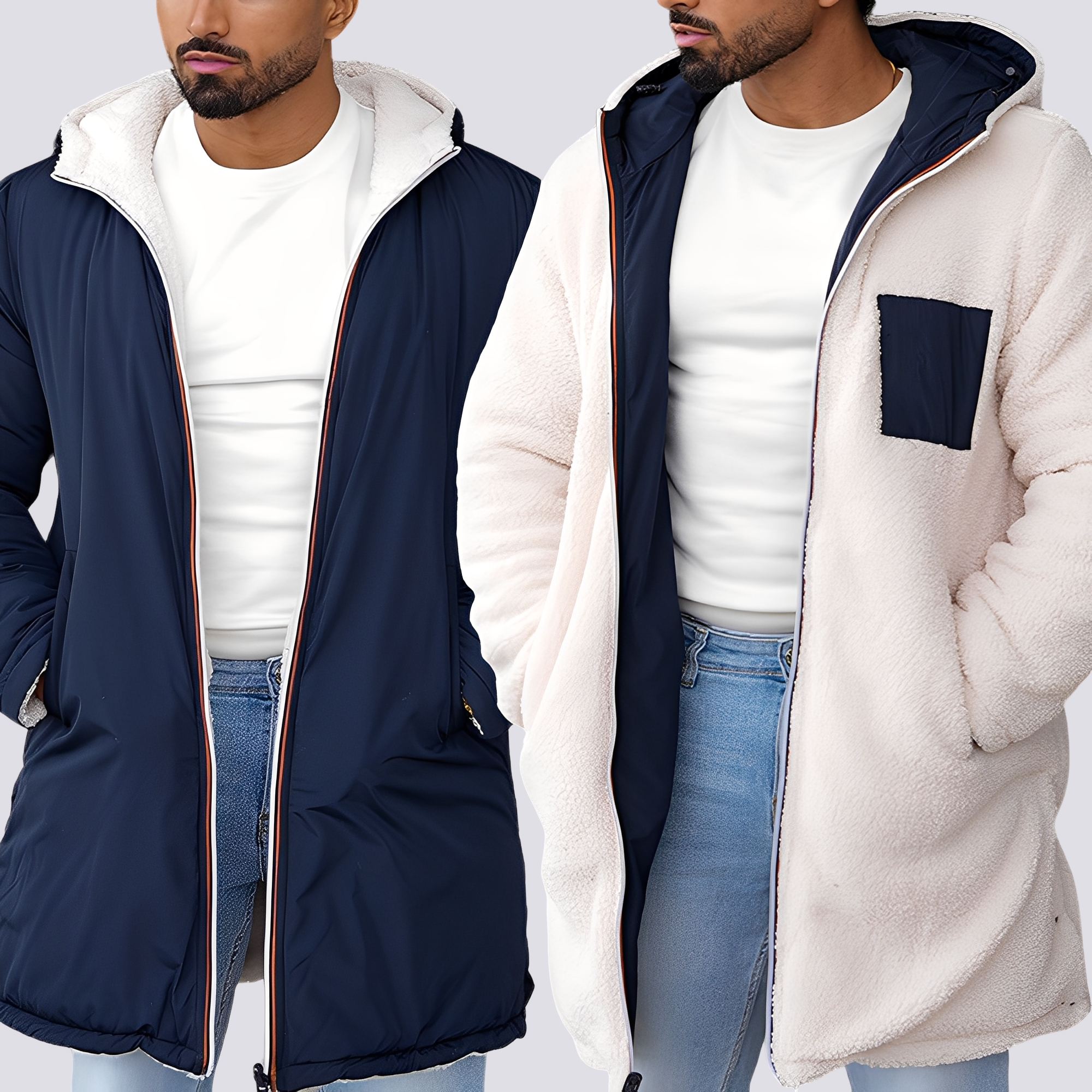 Hubert Veste Thermique pour Homme – Manteau d’Hiver Chaud au Design Moderne pour un Usage Quotidien et en Plein Air