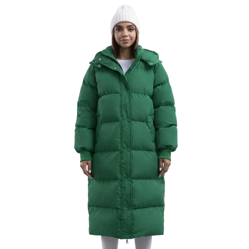 Shaloh Abrigo Largo de Invierno para Mujer Impermeable – Caliente, Cómodo y para Uso Diario
