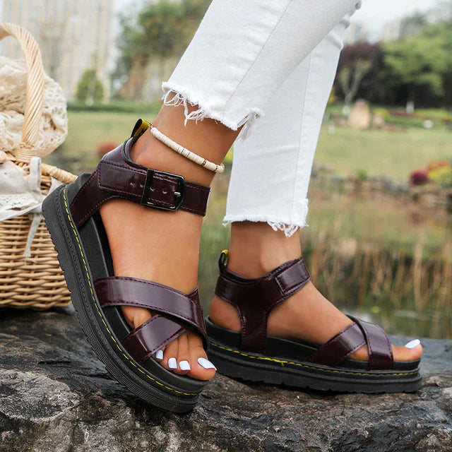 Lilly Sandalias de bodas para mujeres - Mulas de moda con brida de tobillo ajustable y comodidad