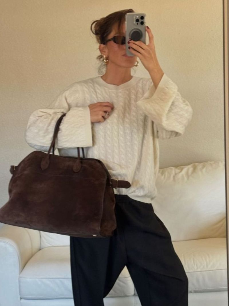 Celine Sac Bandoulière Femme – Sac en Cuir de Luxe pour Usage Quotidien, Travail et Voyage