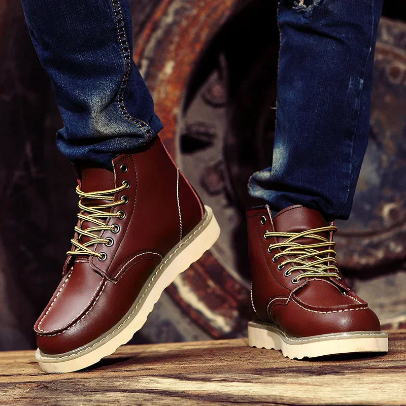Botas de invierno vintage para hombre de Tyler: cálidas, cómodas y con suela acolchada.