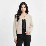 Milda Teddy-Weste Damen – Weiche Oversize-Weste aus Kunstpelz mit klassischen Knöpfen