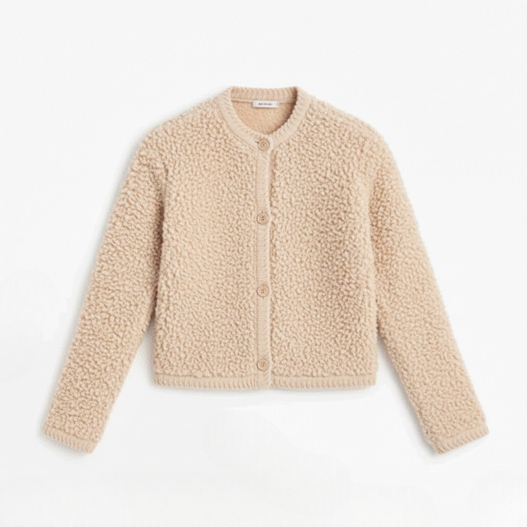 Milda Chaqueta Teddy Mujer – Chaleco Suave Oversize de Piel Sintética con Botones Clásicos