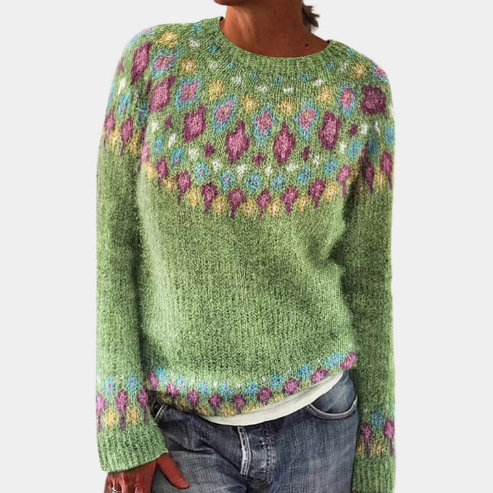 Janelle Pull Femme – Pull en Maille Chaud & Confortable, Style Élégant pour l’Hiver