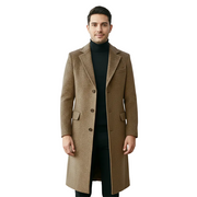 Turr Cappotto Lungo Uomo in Lana – Taglio Classico, Elegante e Versatile