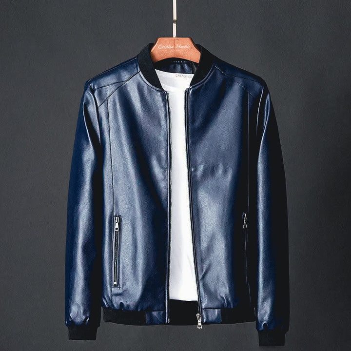 Vincent Veste Homme – Veste en Cuir Premium Élégante et Durable au Style Intemporel