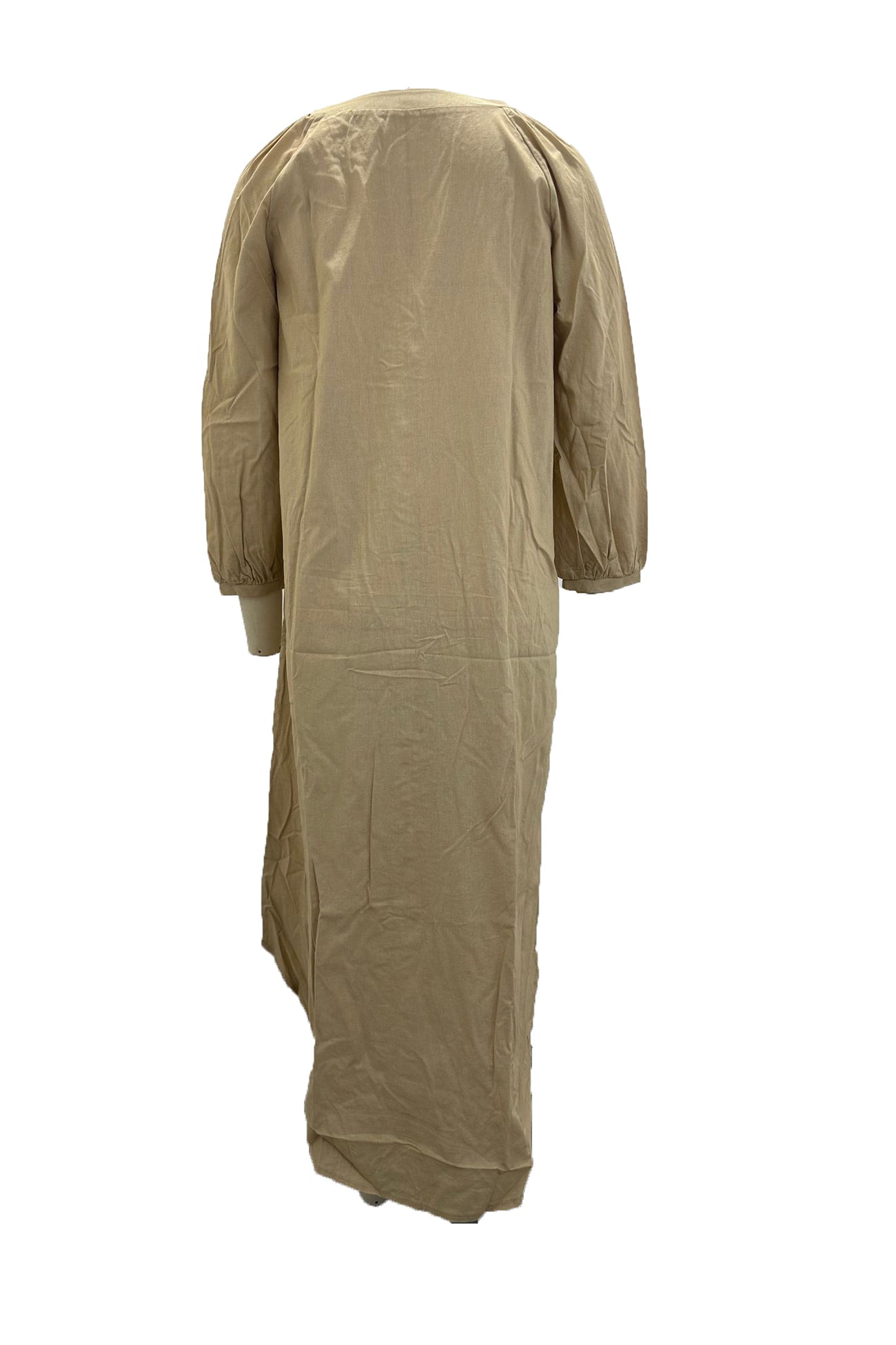 Dámské šaty Veanna – Elegantní šaty s dlouhými rukávy, výstřihem do V a zapínáním na knoflíky