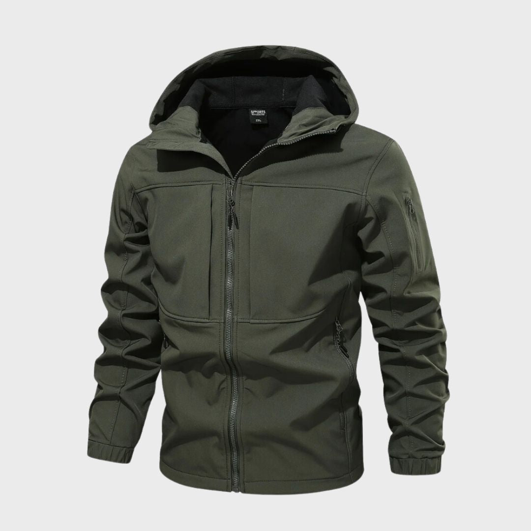 Magnus Veste Softshell Homme – Imperméable Respirante avec Capuche & Poches Zippées