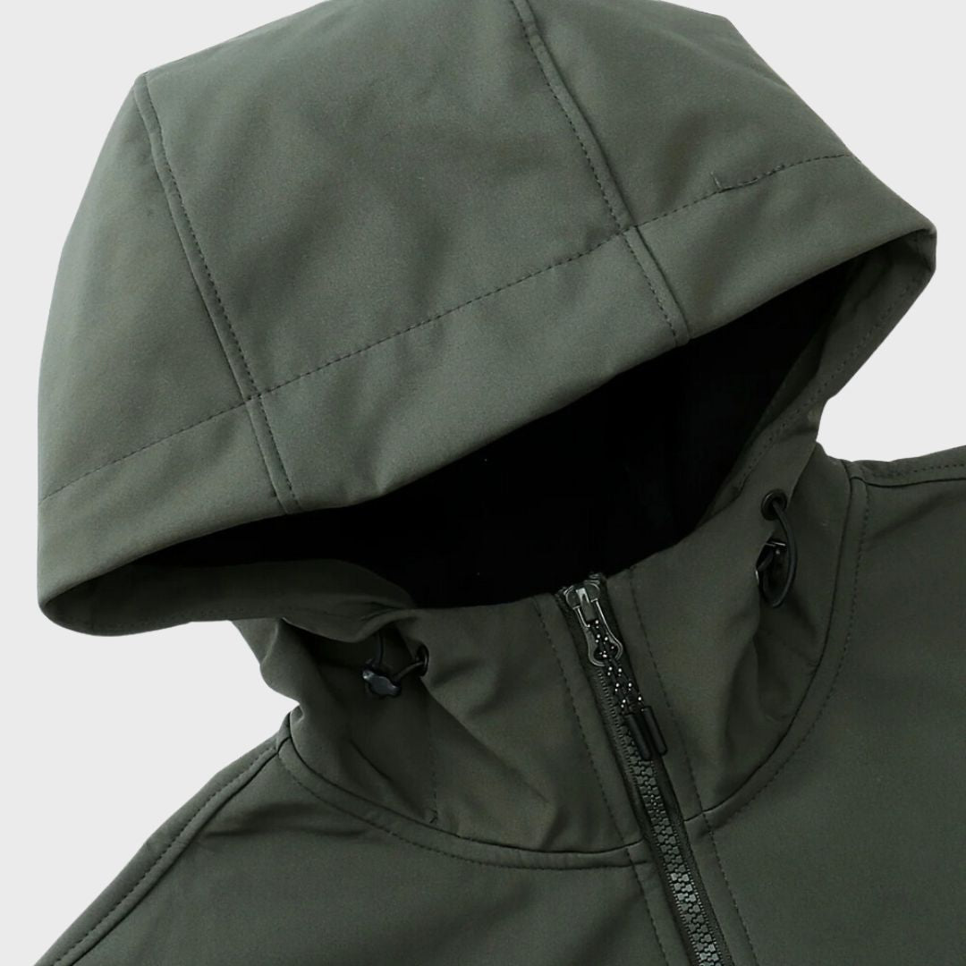 Magnus Veste Softshell Homme – Imperméable Respirante avec Capuche & Poches Zippées