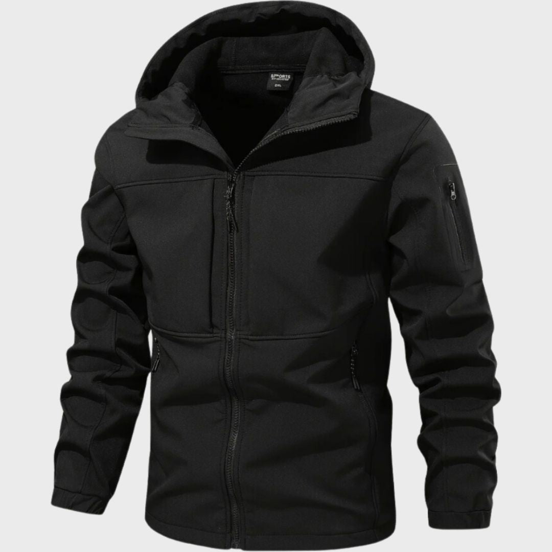 Magnus Veste Softshell Homme – Imperméable Respirante avec Capuche & Poches Zippées