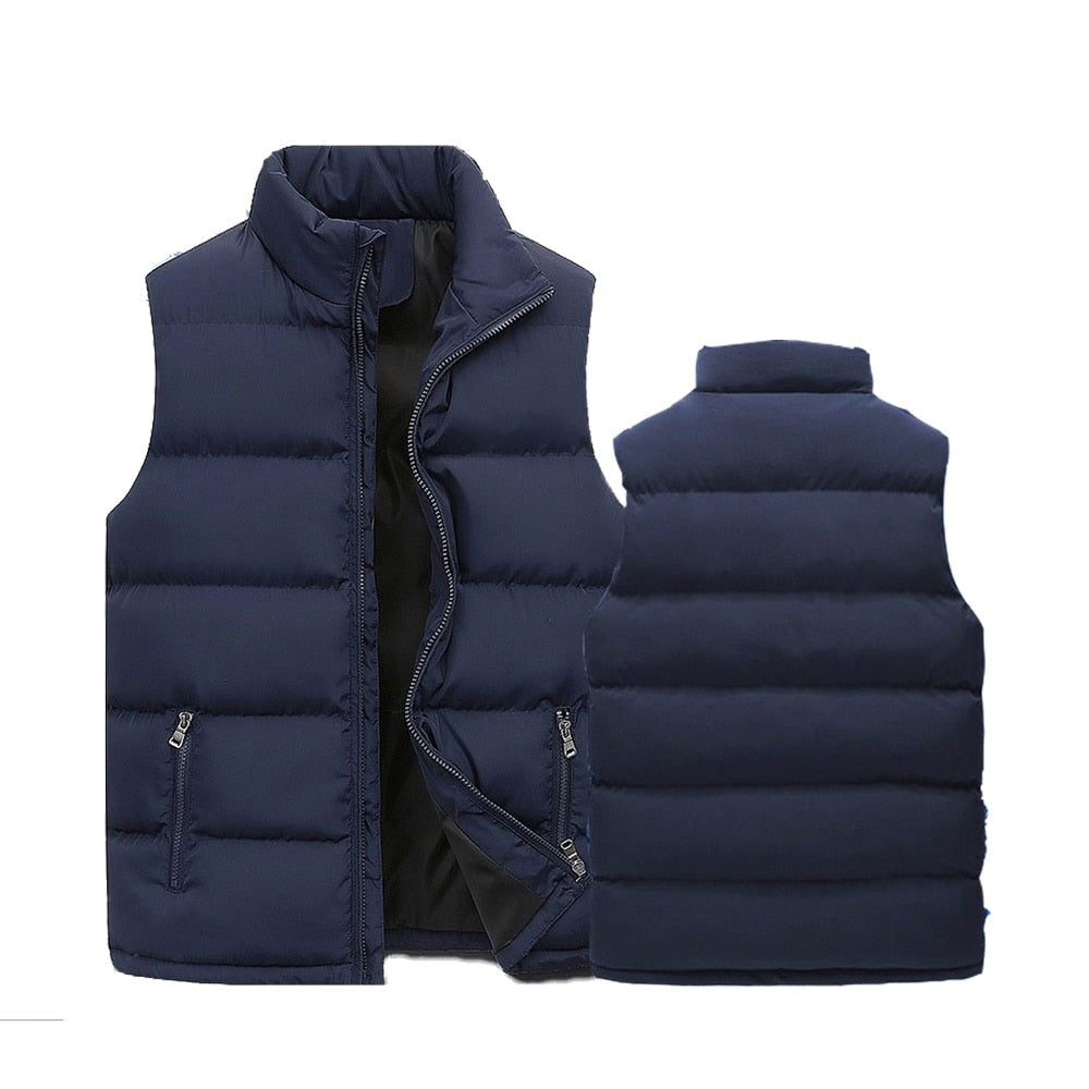 Hugo Gilet Homme – Gilet Sans Manches Matelassé Élégant avec Doublure Chaude & Poches Zippées