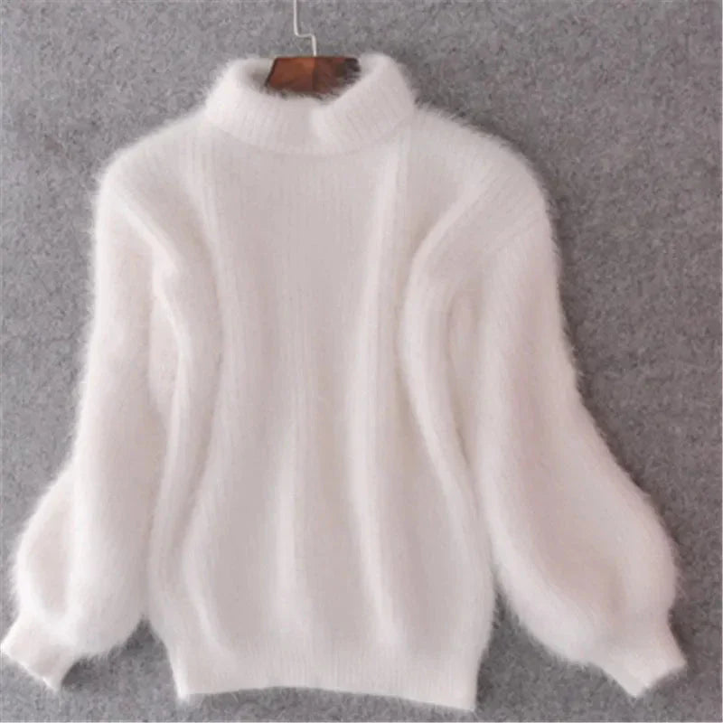 Taylor Pull Femme – Sweat Duveteux Doux en Bleu Clair, Chaleur & Style Hiver Décontracté