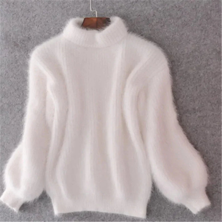 Taylor Pull Femme – Sweat Duveteux Doux en Bleu Clair, Chaleur & Style Hiver Décontracté