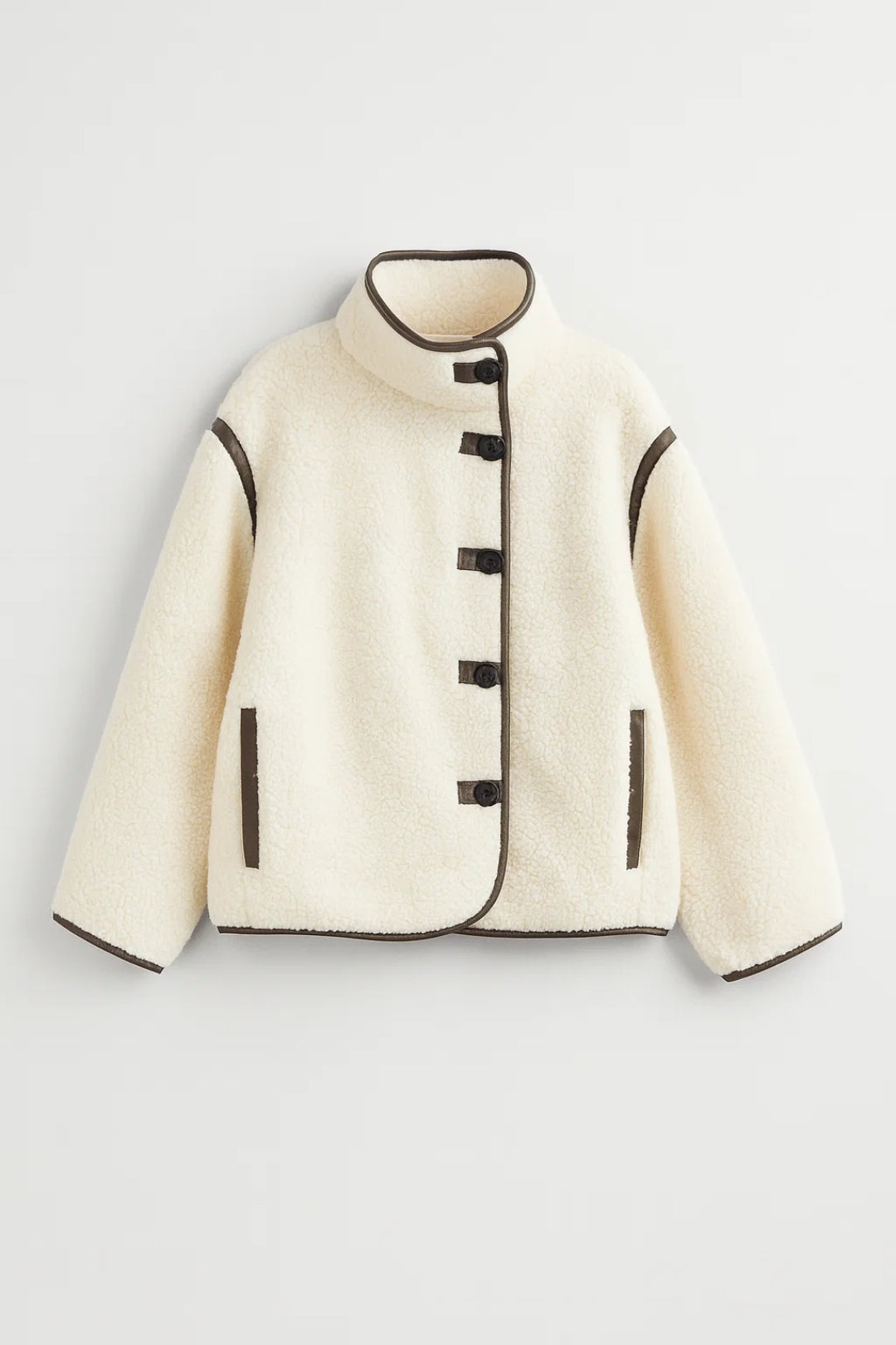 Georgina Soft Winter Jacket for Women – Comfortable Straight Cut & Contrasting Button Closure