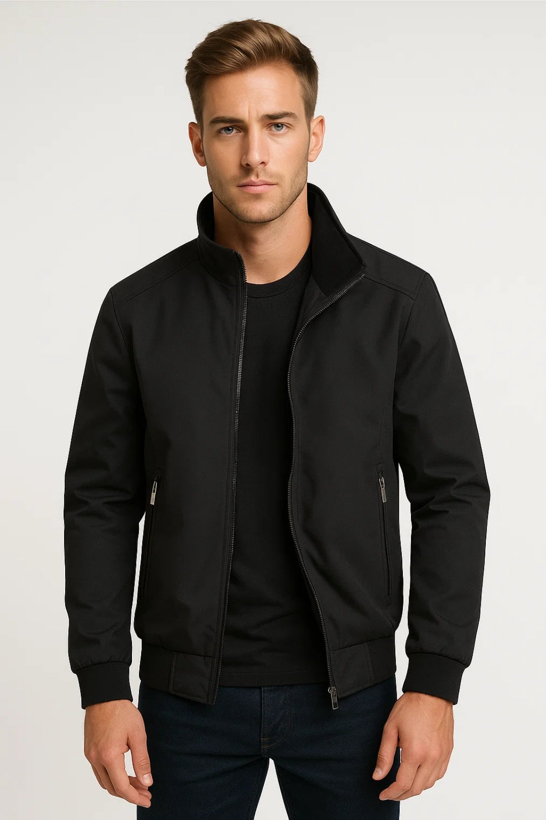 Bradford Herren Zip-Weste – Leichter Mid-Season-Schnitt mit Stehkragen & Schlichtem Stil