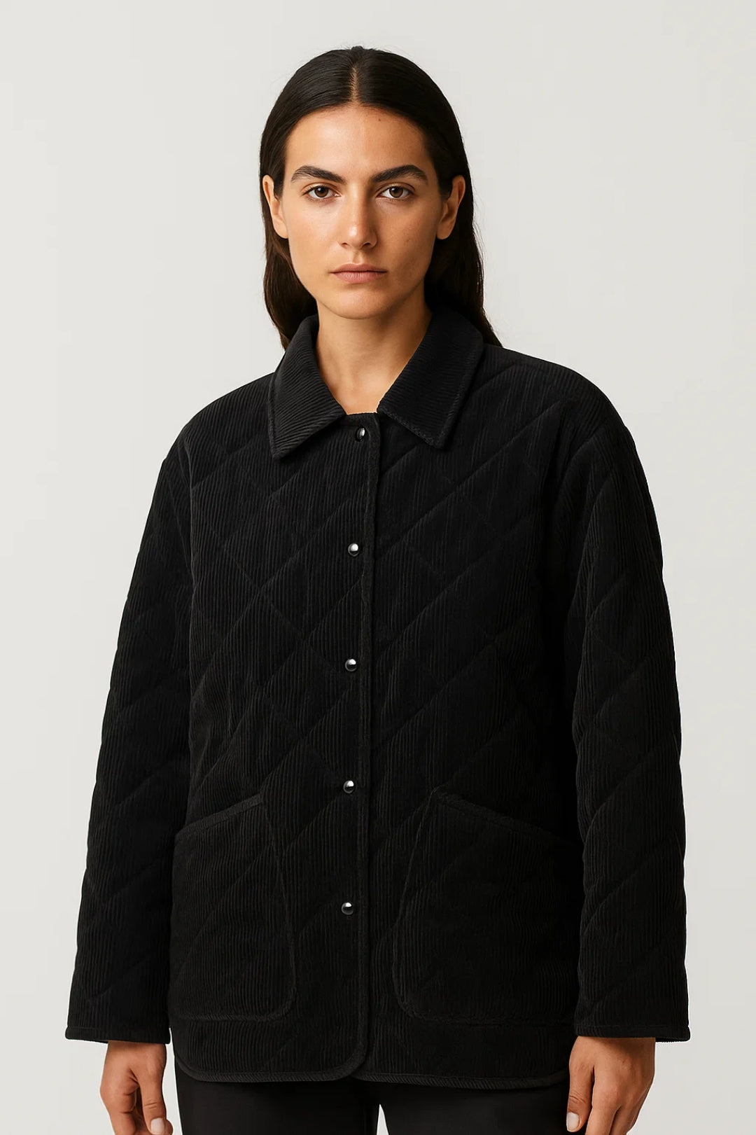 Giada Kurtka Damska Na Półsezon Pikowana – Prosty Krój Komfortowy i Napy