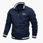 Everleigh Veste Homme Zippée – Col Montant, Coupe Régulière & Tissu Tissé Élégant