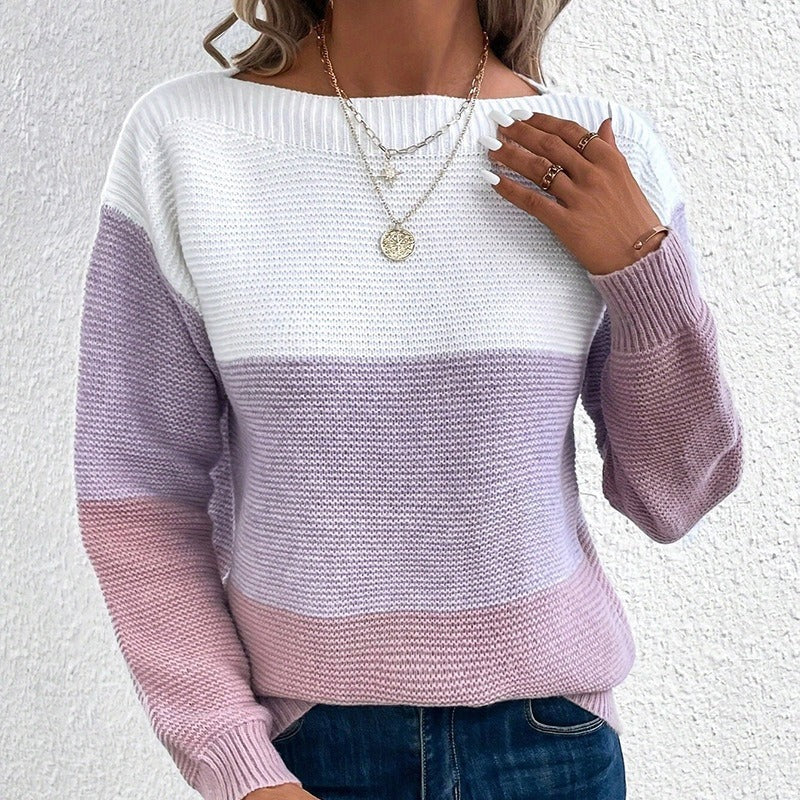 Kennedy Women's Winter Sweater in Thick Knit – Warm Long Sleeve Sweater with Casual Straight Cut