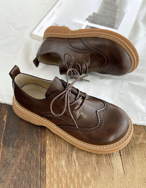 Liza Chaussures Femme – Oxford Style Richelieu Élégantes avec Détails Brogue & Confort