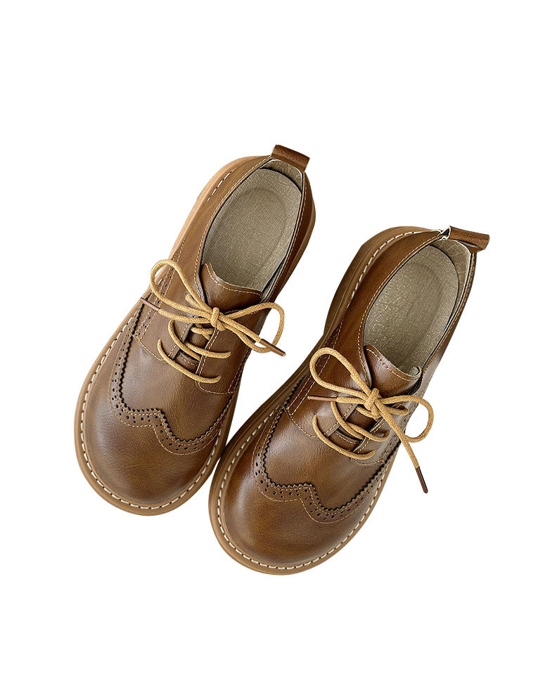 Liza Pantofi Femei – Stil Oxford Richelieu Eleganți cu Detalii Brogue & Confort