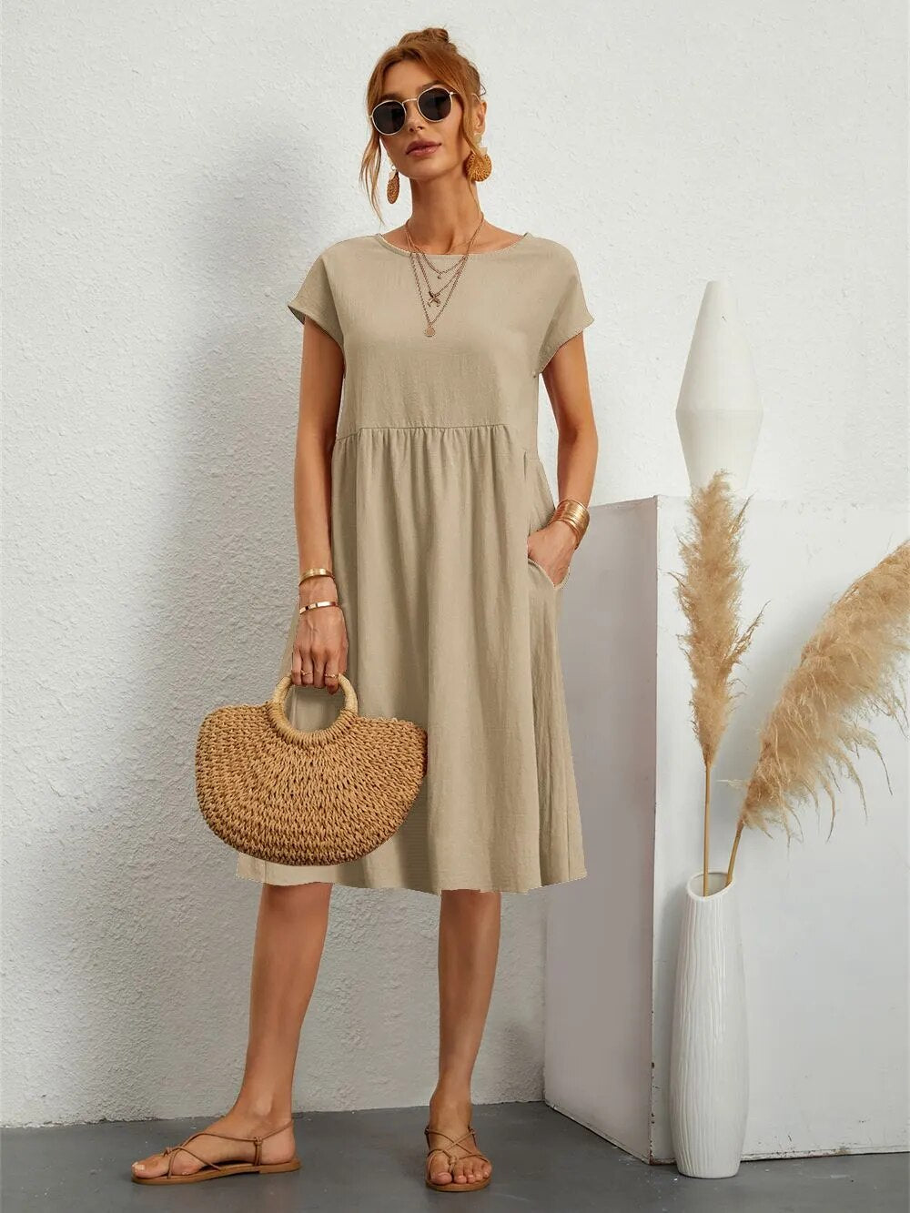 Robe Élégante Femme Sol – Design Maxi Intemporel avec Coupe Flatteuse & Finition de Luxe