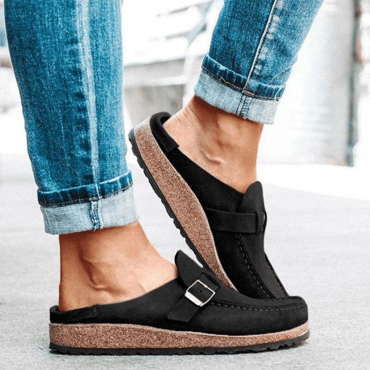 Georgia Sabots Femme Comfort - Mulas ergonómicas con flagle de cierre para un estilo relajado