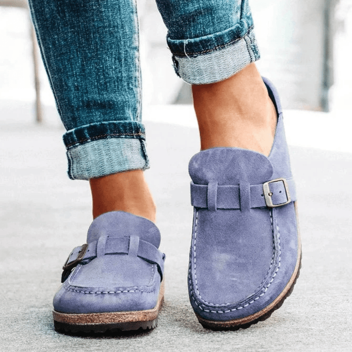 Georgia Sabots Femme Comfort - Mulas ergonómicas con flagle de cierre para un estilo relajado