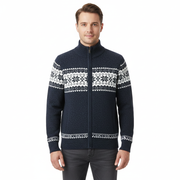 Xandor Nordic Herren Fleece-Weste mit Reißverschluss – Warme & Atmungsaktive Strickfleece-Jacke