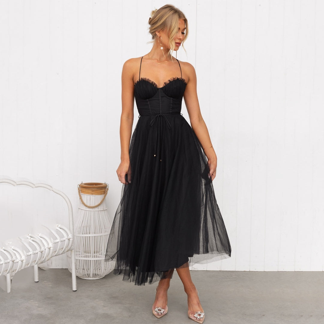 Solana Robe Midi Femme – Élégante Coupe Ajustée & Tissu Respirant pour Événements
