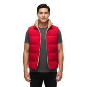 Zane Men's Sleeveless Vest – Lightweight Bodywarmer with Faux Fur Finish