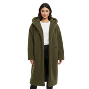 Zuri Abrigo Mujer de Piel Sintética – Chaqueta Elegante con Capucha Suave