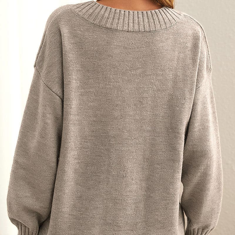 Adrianna Pull Femme – Col Rond Classique & Maille Douce Confortable