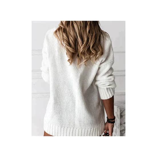 Adrianna Pull Femme – Col Rond Classique & Maille Douce Confortable