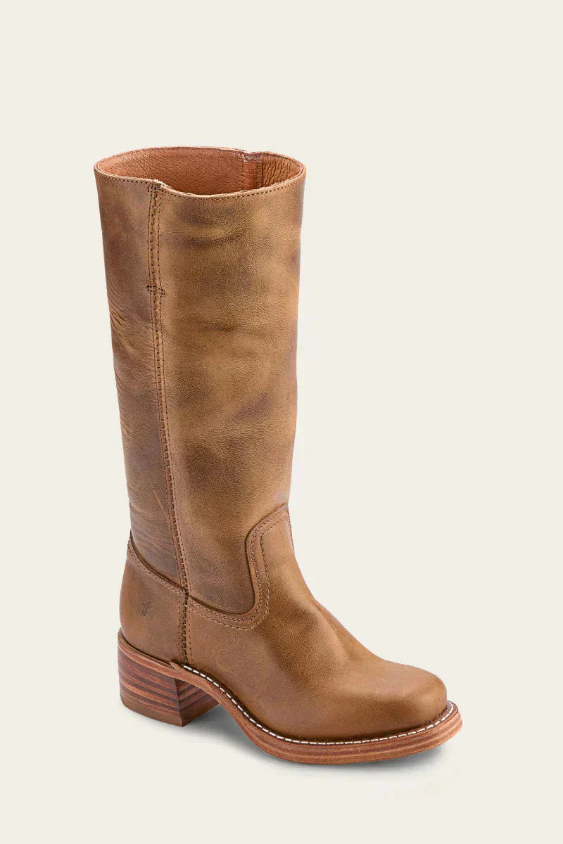 Botas Western Shaina para Mujer – Botas Altas con Tacón Cuadrado con Aspecto de Cuero y Estilo Icónico