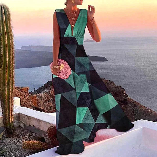 Aurélie Robe Longue Femme – Élégance et Confort pour Toutes Occasions
